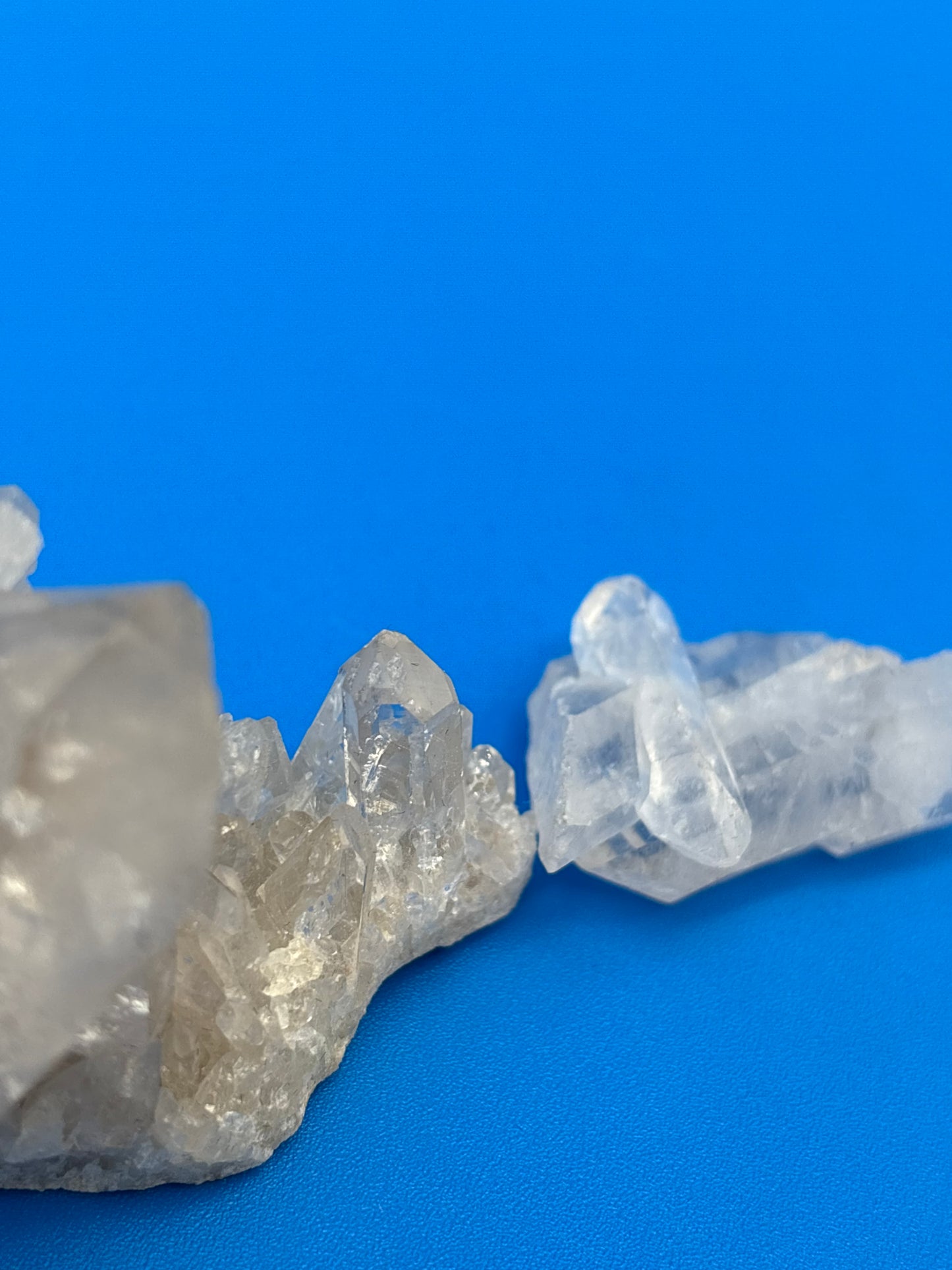 Natural Clear Quartz Crystal Cluster Lot 8 Mineral Specimens Points Matrix Raw