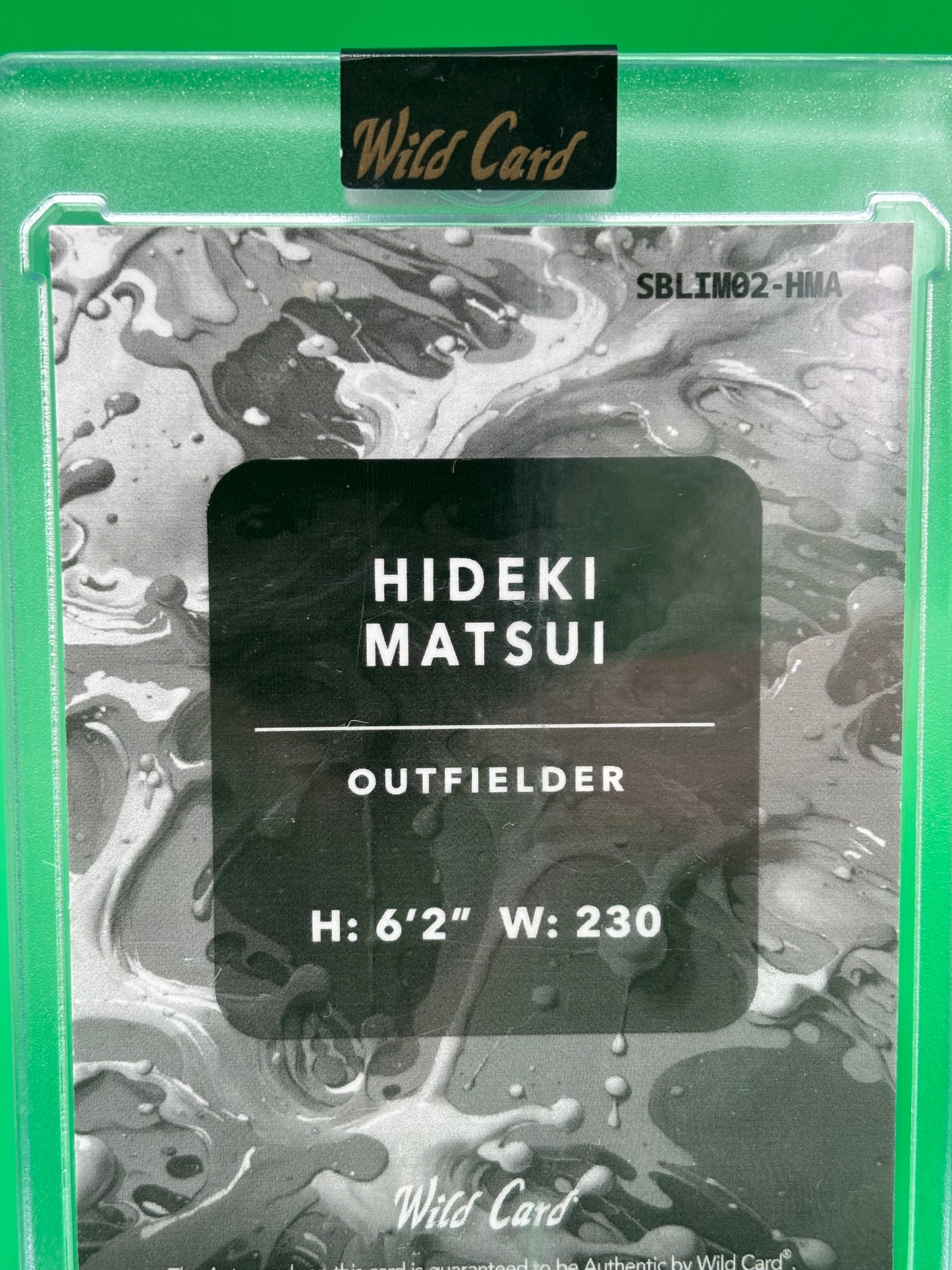 2024 Wild Card Splat Hideki Matsui Auto Green /3 Yankees SBLIM02-HMA 3/3