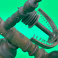 Antique Wooden Spinning Wheel Parts Flyer Bobbin Whorl Maidens Textile Tool Lot