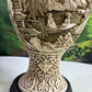 A Fabulous Chinese Cinnabar Intricate Asian Relief 15 Inch Vase W/Wood Stand/Base