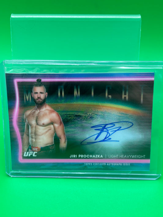 Jiri Prochazka Base Horizon On Card Autograph Topps Midnight 2025 UFC #HNS-JP