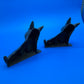 Antique Pair Black Wrought Cast Iron Scottie Dog Bookends