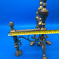 Vintage Brass Fireplace Andirons / Fire Dogs – Matching Pair