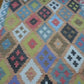 Turkish Oushak Rug, Flat Weave Oushak Rug, Handmade Bohemian Rug, 4x6