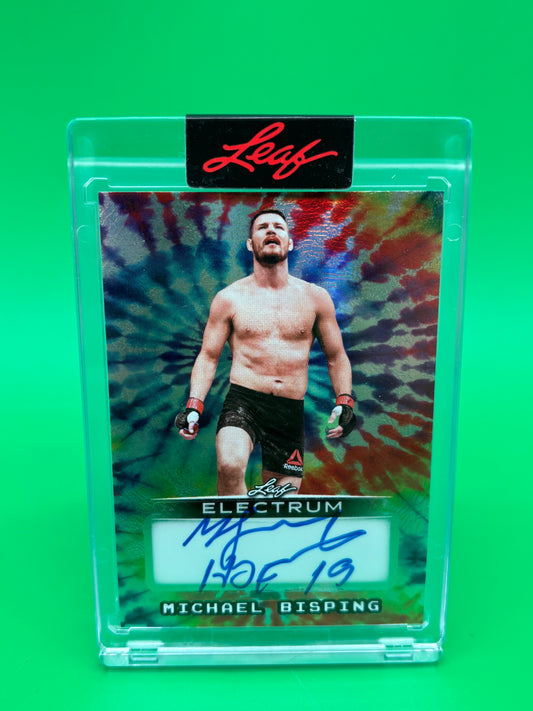 2025 Leaf Electrum Michael Bisping Auto /8 HOF 19 Inscription UFC BA-MB2 Tie Dye