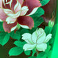 Beautiful 7 1/8'' Showa Japanese Red Gimbari Cloisonne Enamel Floral Rose Vase