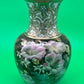 Vintage Noritake Hand Painted Japan 11” Floral Vase Pink Flowers Gold Gilt