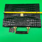 Vintage Vivage Black Croc Embossed Leather Briefcase Satchel Gold Hardware Key