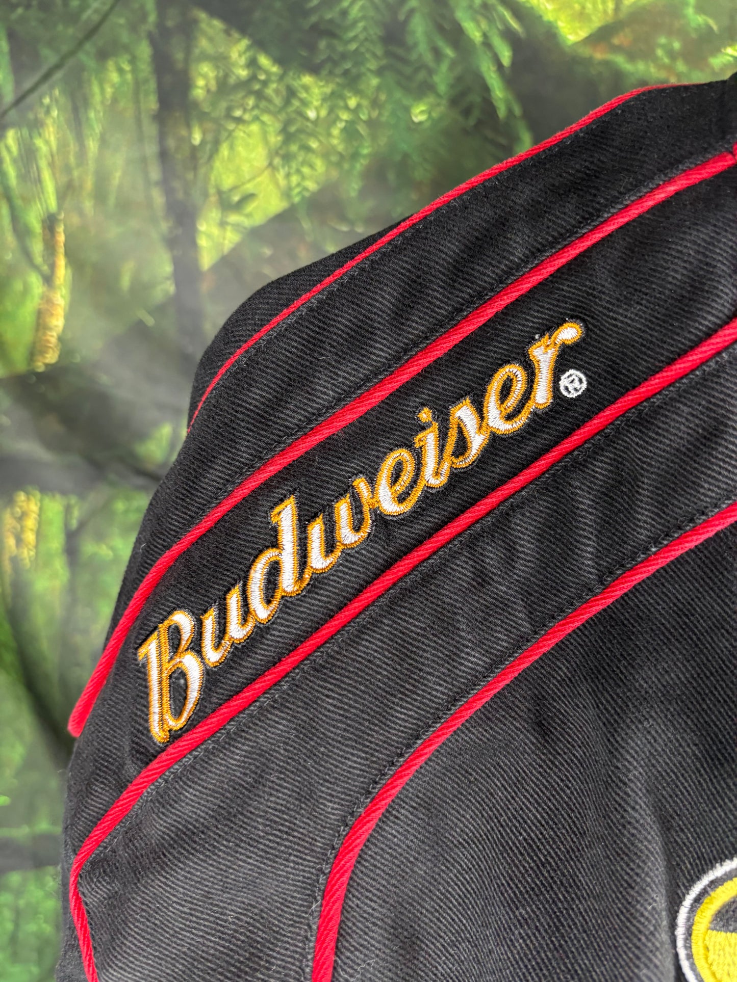 Vintage Dale Earnhardt NASCAR BudweiserJacket Mens 2XL Chase Authentics Racing