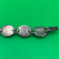 Vintage Taxco Mexico Sterling Silver Multi Stone Bracelet 925 TA-95 58g