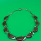 Vintage Estate Signed Lisner Brown Thermoset Gold Tone 16” Necklace G27587