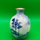 1889-1906 American Belleek Ceramic Art Co Early Lenox Blue Hand Painted Vase