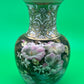 Vintage Noritake Hand Painted Japan 11” Floral Vase Pink Flowers Gold Gilt