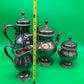 Vintage Silver Plate Tea & Coffee Set w/ Tray International Silver St James