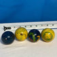 Beautiful Blue and Yellow Chinese Health Balls with Chimes