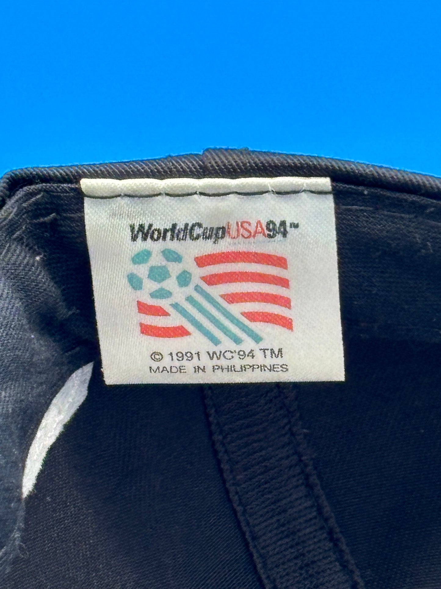 World Cup USA 1994 Football Soccer Cap Hat Vintage NWT Logo Athletic Men Black