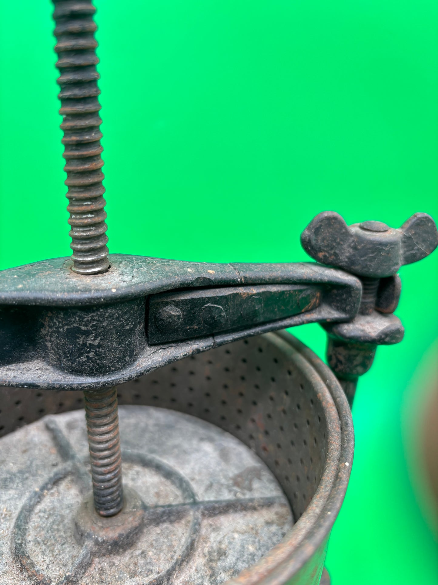 19th-century Logan + Strobridge Co. No. 2 fruit / lard press