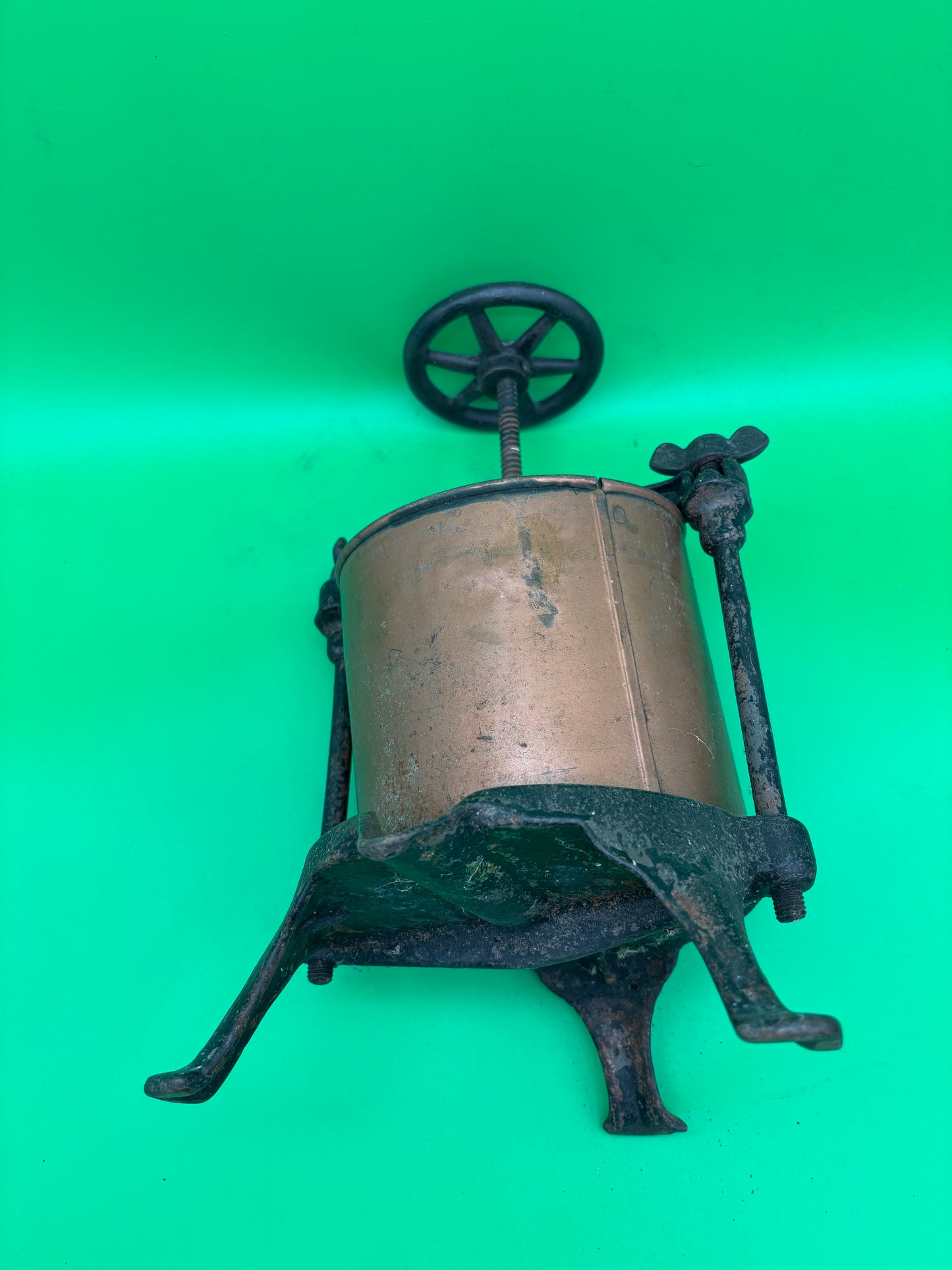 19th-century Logan + Strobridge Co. No. 2 fruit / lard press