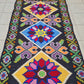 Hand Knotted Vintage Russian Julkrus Kilim Kilm Wool Area Runner Rug 7 x 3 Ft