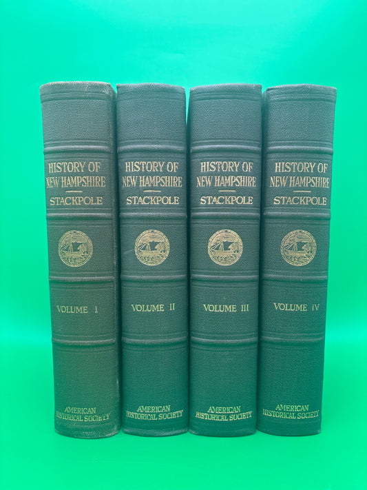 1916 History of New Hampshire Everett S Stackpole Complete 4 Vol Set Genealogy