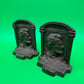 Vintage Heavy Metal Abraham Lincoln Bookends Pair Civil War Era Style