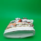 Antique Staffordshire Zebra Fox Spill Vase Victorian c1860 Pottery 8”
