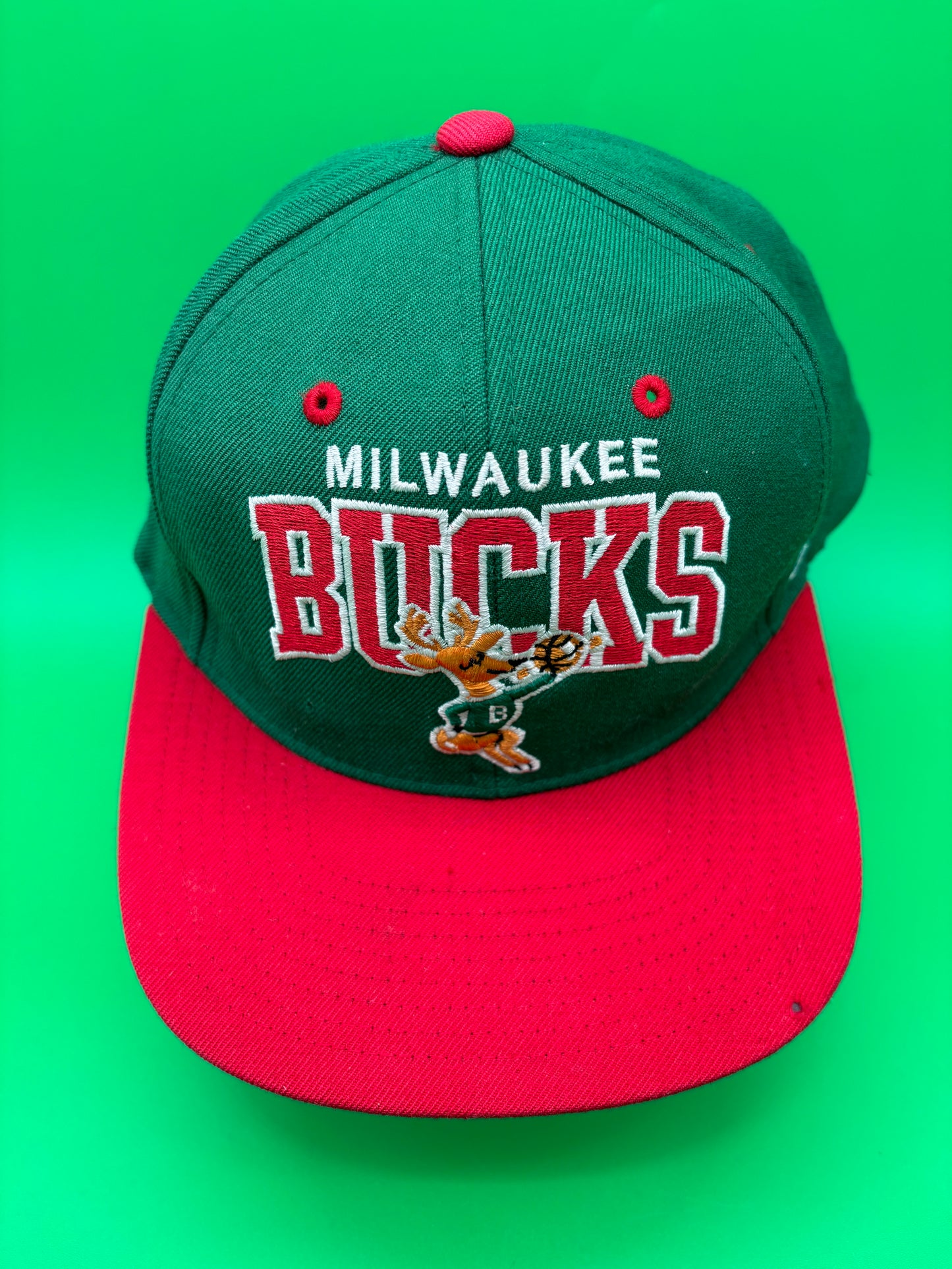 Vintage Milwaukee Bucks Mitchell And Ness SnapBack Hat