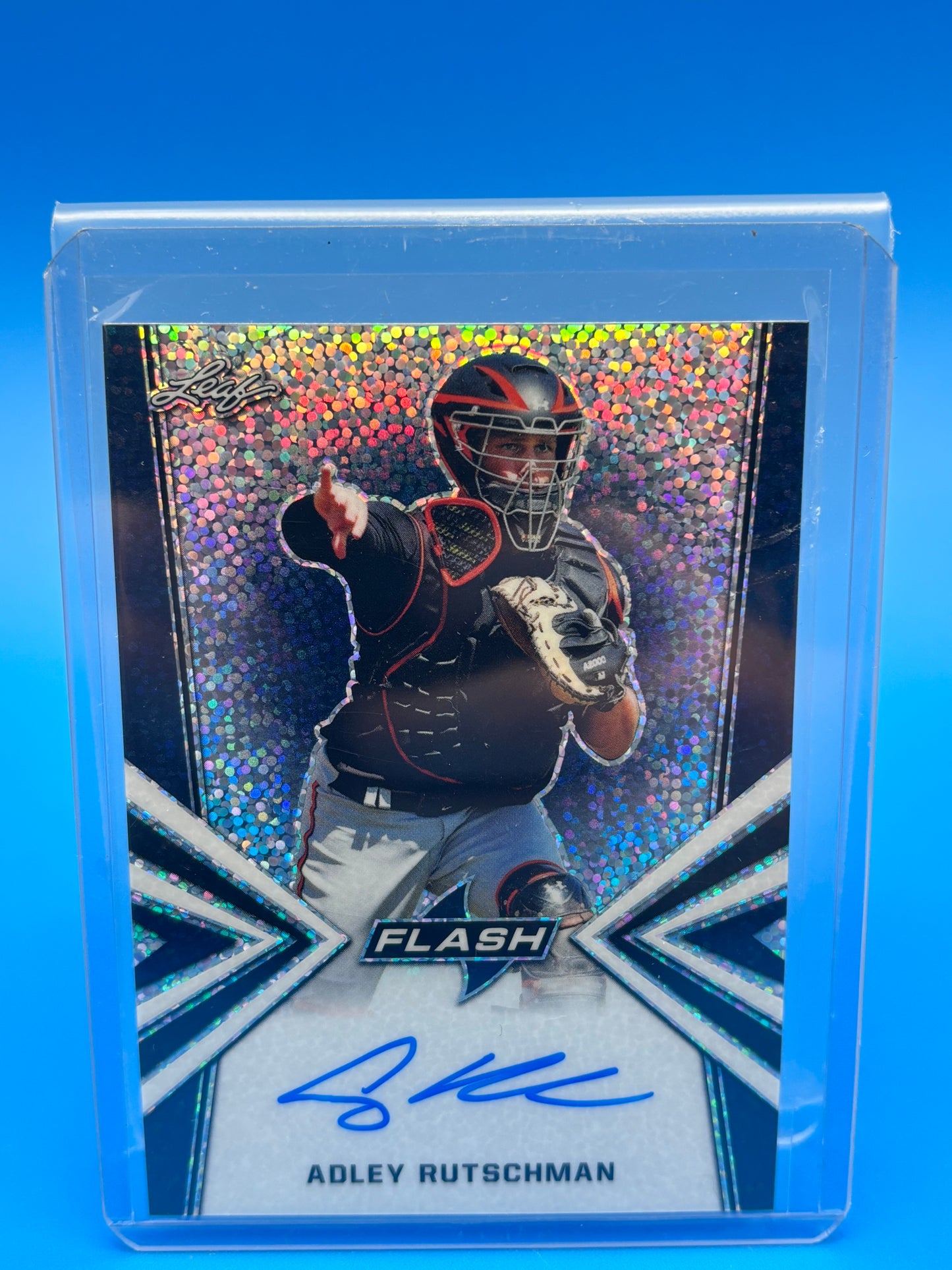 Adley Rutschman 2021 Leaf Flash Auto /50 BA-AR1 Orioles Rookie RC Autograph