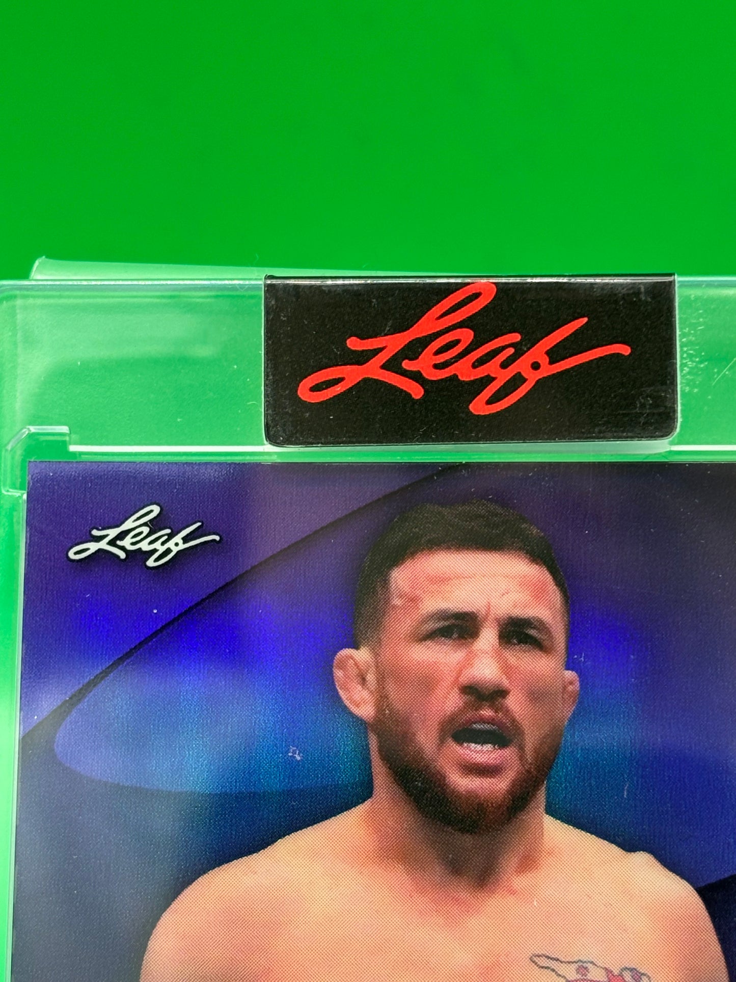 2026 Leaf Sports Heroes Merab Dvalishvili Auto 1/8 Encased Purple Wave BA-MD1