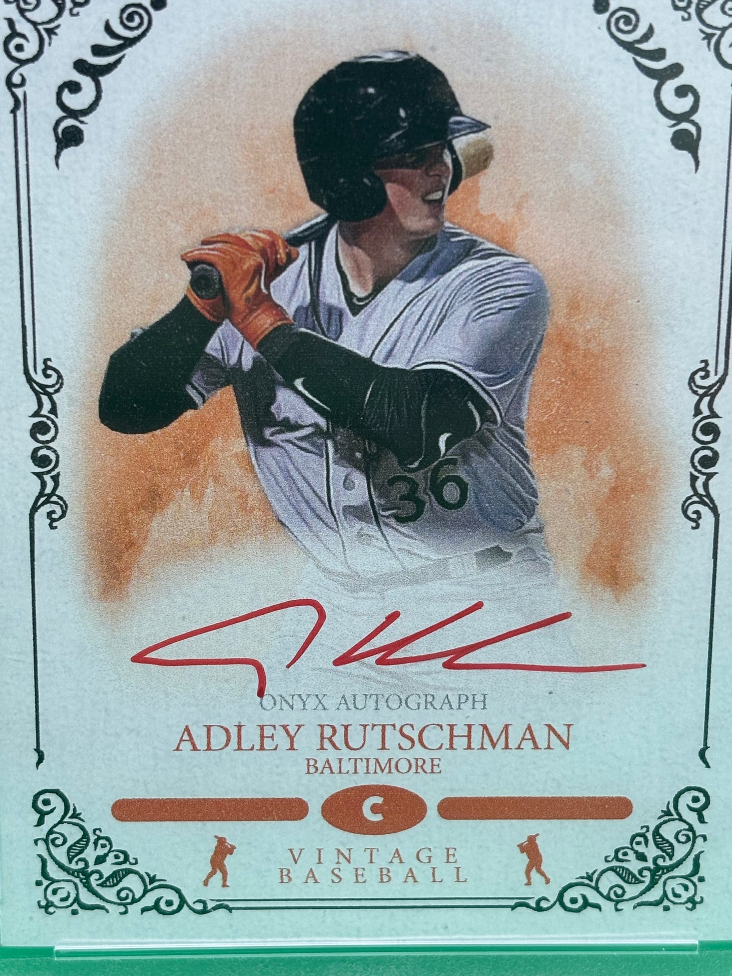 Adley Rutschman 2022 Onyx Vintage Red Ink Auto /25 PSA 9 PSA/DNA Orioles VAAR