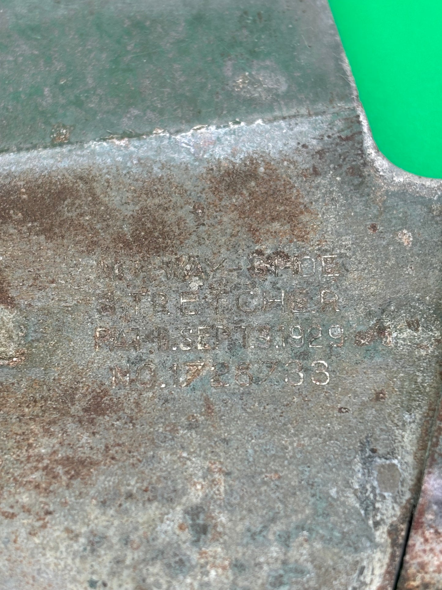 Antique Nu-Way Pat. 1929 Industrial Steel Shoe Stretcher Cobbler Tool Steampunk