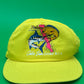 Vintage Cabo San Lucas Fishing Hat Fishem Release Em Marlin Snapback Yellow