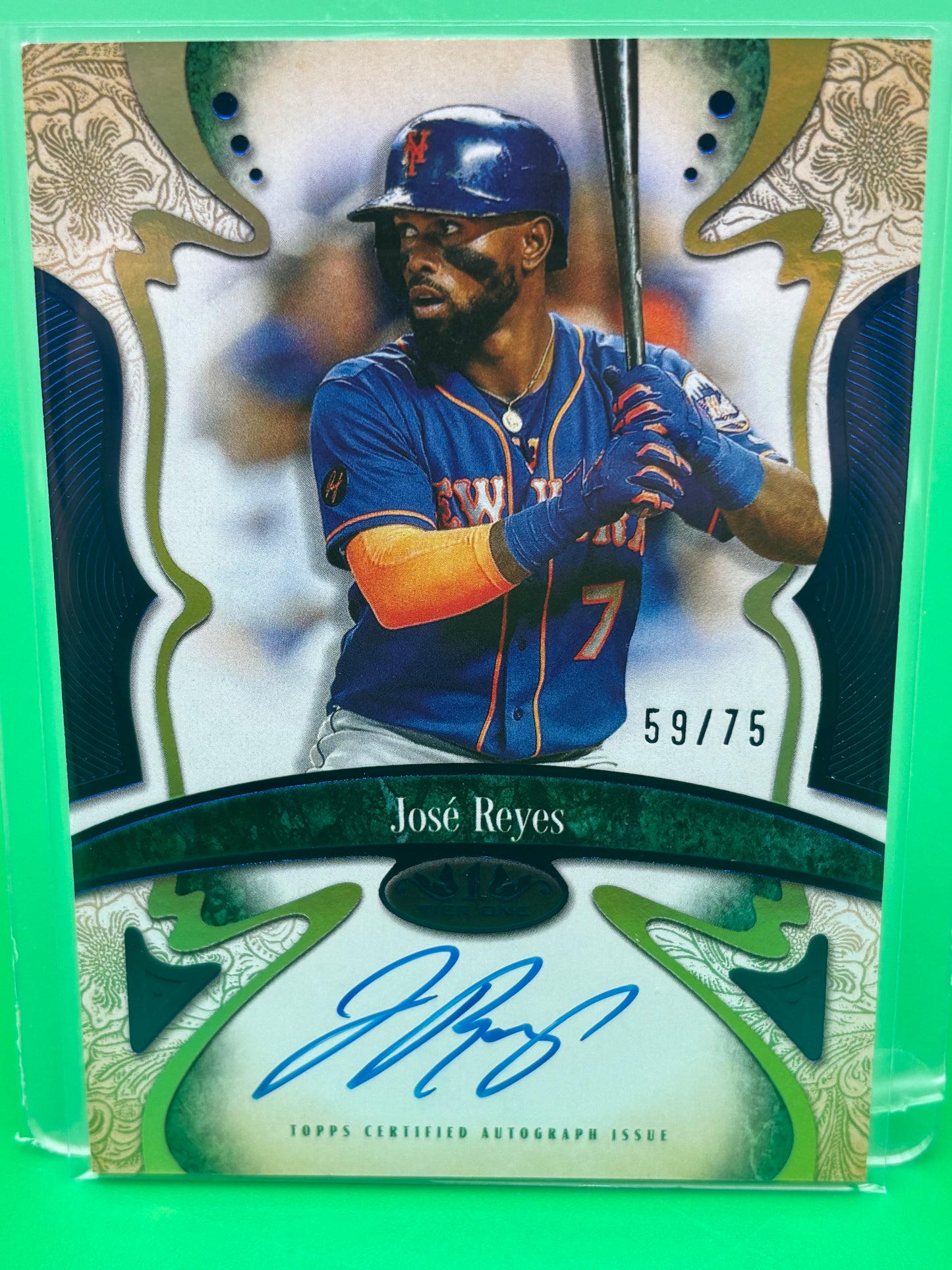 2026 Topps Tier One Connoisseurs Autograph José Reyes #59/75