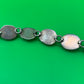 Vintage Taxco Mexico Sterling Silver Multi Stone Bracelet 925 TA-95 58g