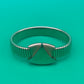 Vintage Napier Silver Tone Stretch Bracelet Geometric Modernist Expansion Rare