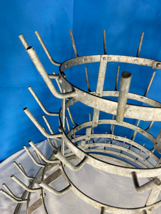 Antique French Bottle Drying Rack