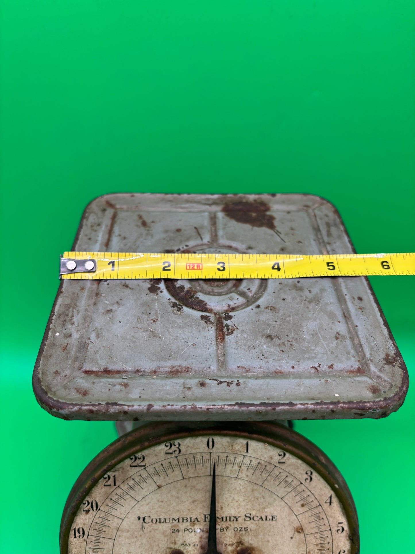 Antique Columbia Family Kitchen Scale 24 lb Landers Frary & Clark New Britain CT 1907 Pat.