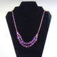 Vintage Purple Amethyst Rhinestone Crystal Costume Jewelry Necklace Art Deco Style