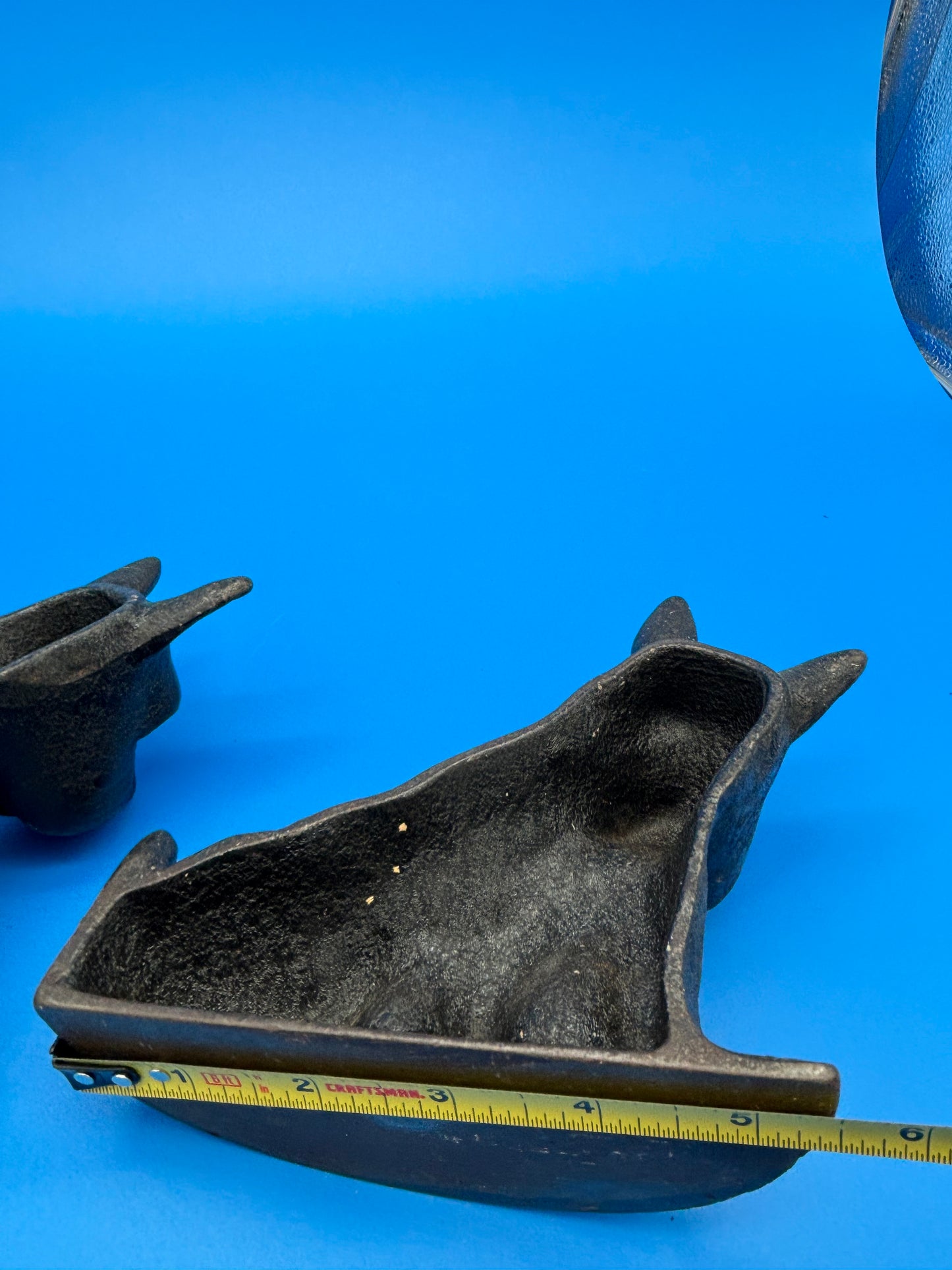Antique Pair Black Wrought Cast Iron Scottie Dog Bookends