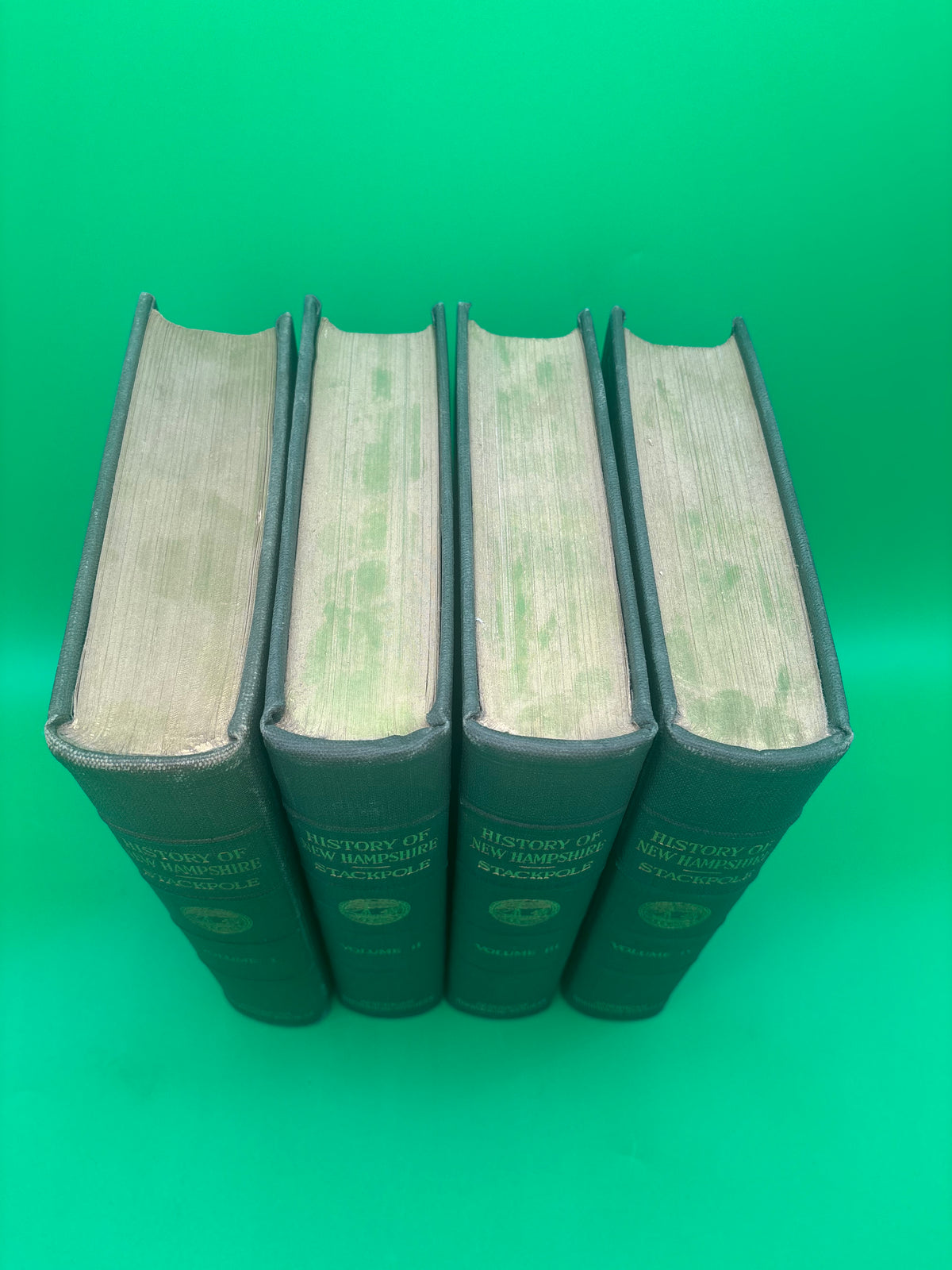 1916 History of New Hampshire Everett S Stackpole Complete 4 Vol Set Genealogy