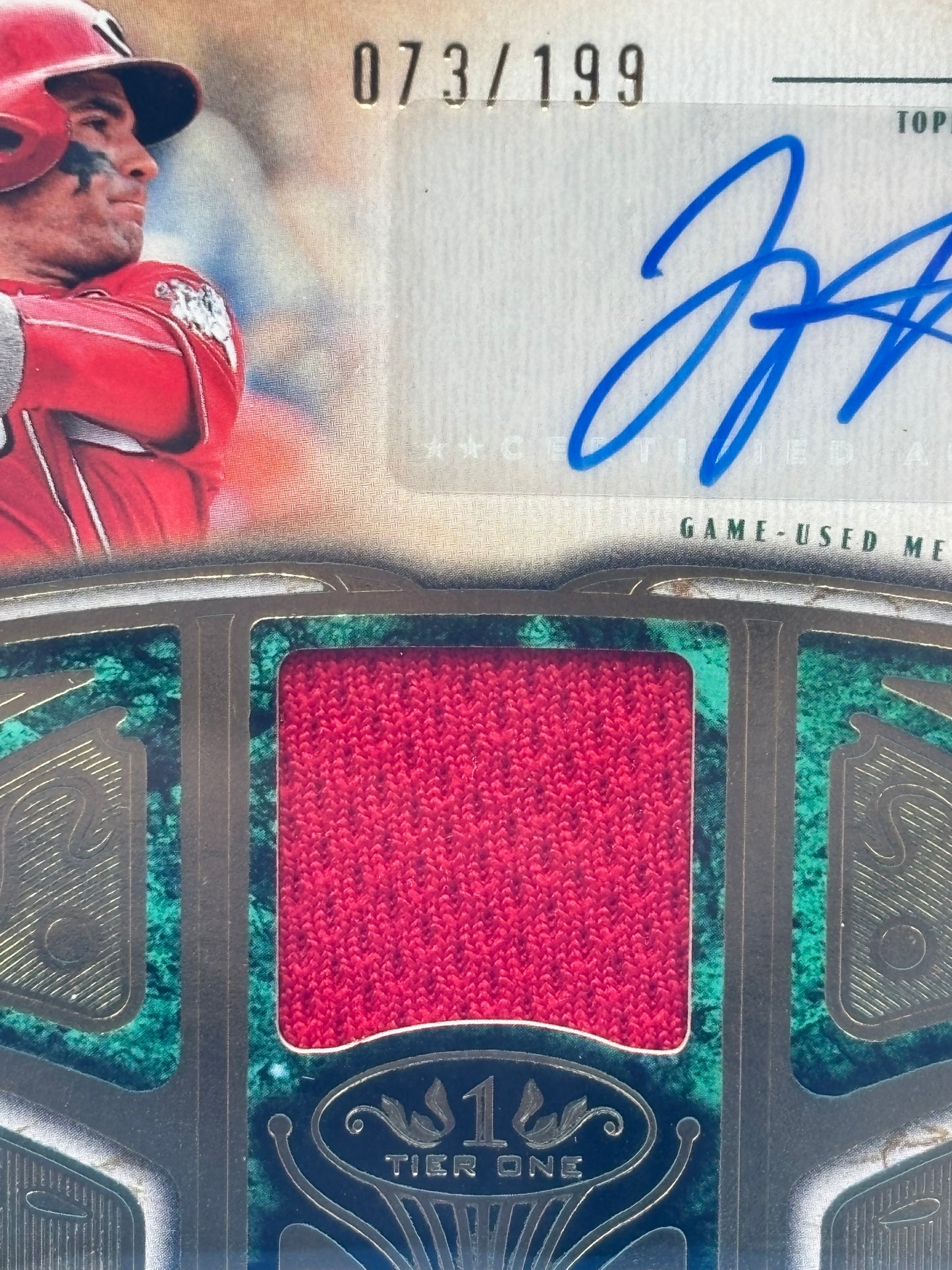 2026 Topps Tier One Joey Votto Auto Relic /199 Game Used Reds AT1R-JV