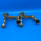 Vintage Brass Fireplace Andirons / Fire Dogs – Matching Pair