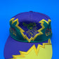 Vintage Mardi Gras Rare Hat SnapBack Lightning Bolt Thunder Jagged Edge Cap