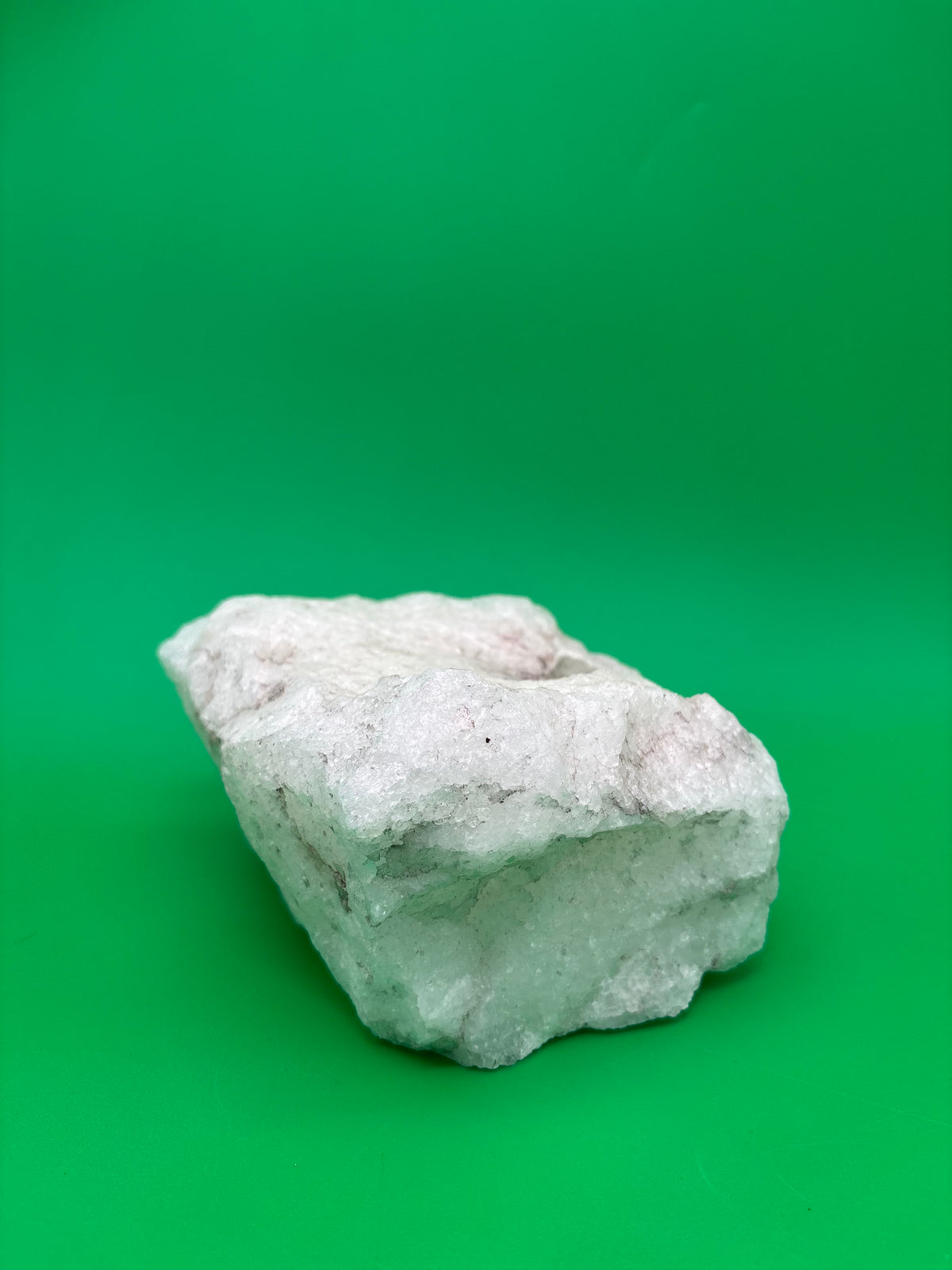 Large Natural White Druzy Quartz Crystal Cluster Mineral Specimen 5” Display Rock