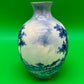 1889-1906 American Belleek Ceramic Art Co Early Lenox Blue Hand Painted Vase