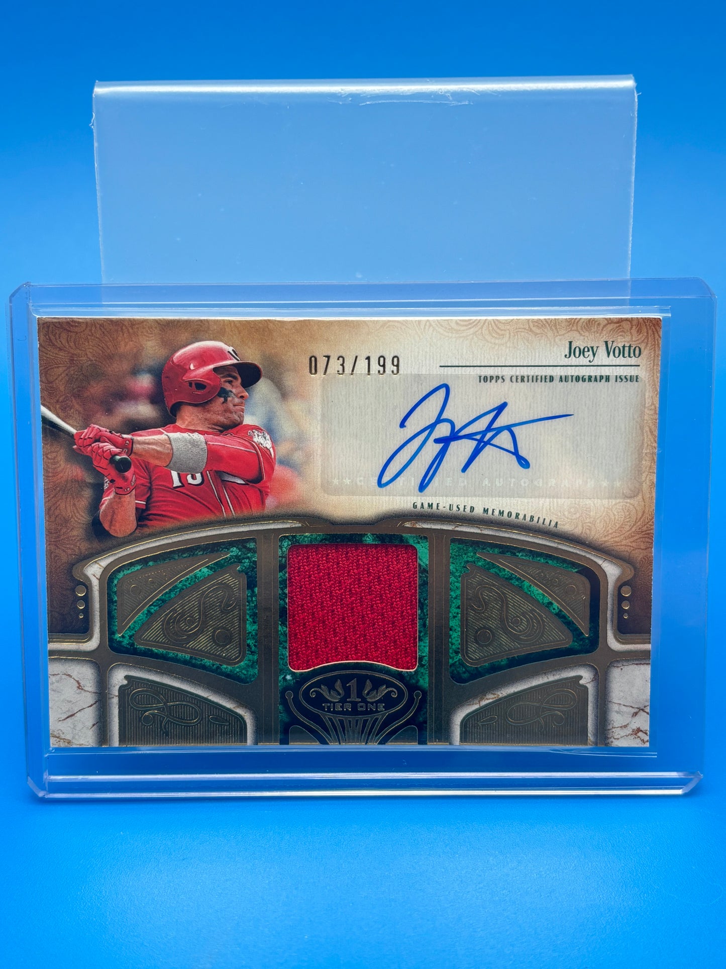 2026 Topps Tier One Joey Votto Auto Relic /199 Game Used Reds AT1R-JV