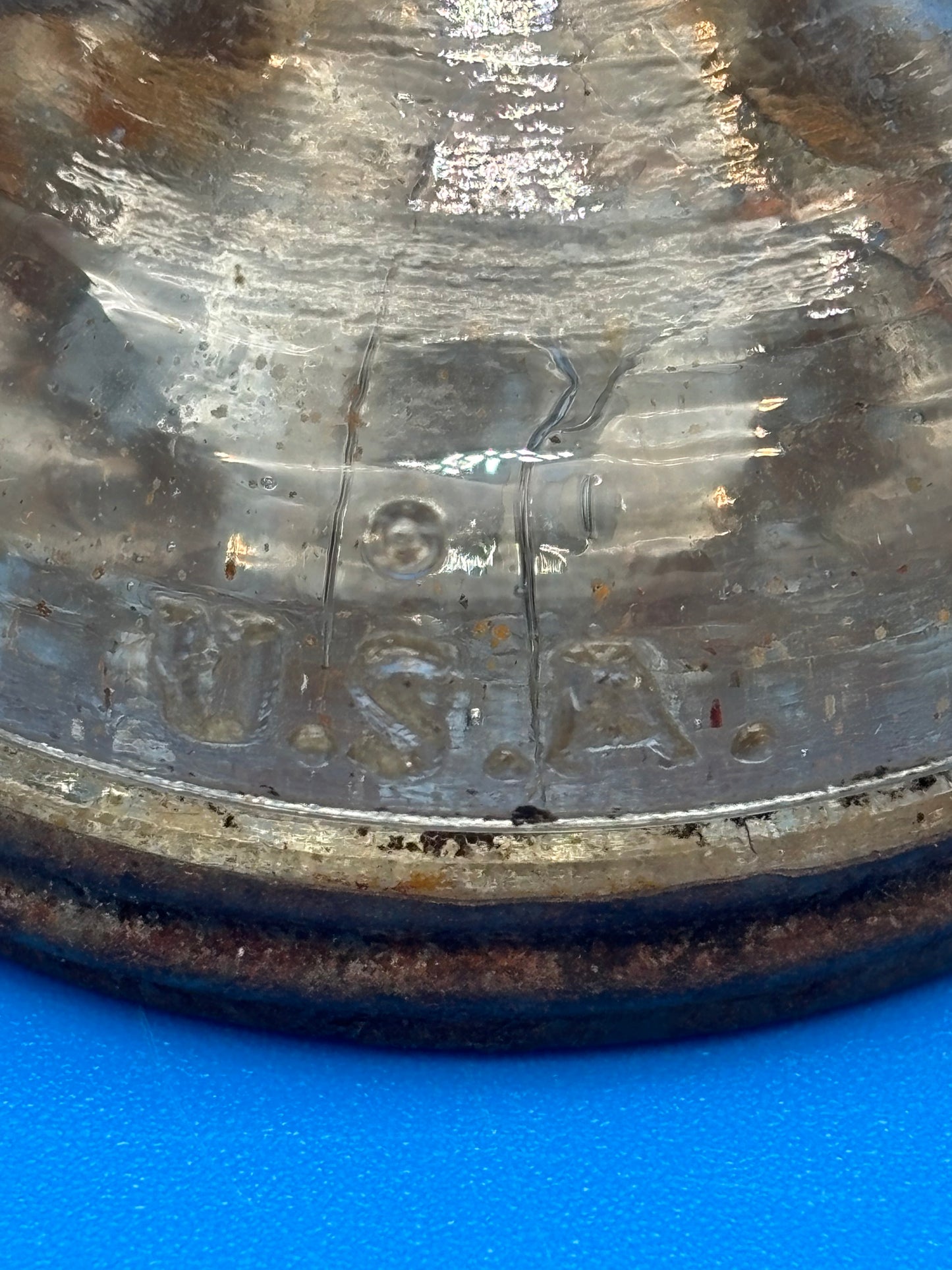 Antique 1920s DON’T PARK HERE Glass Candy Jar Container Metal Lid USA Novelty Advertising