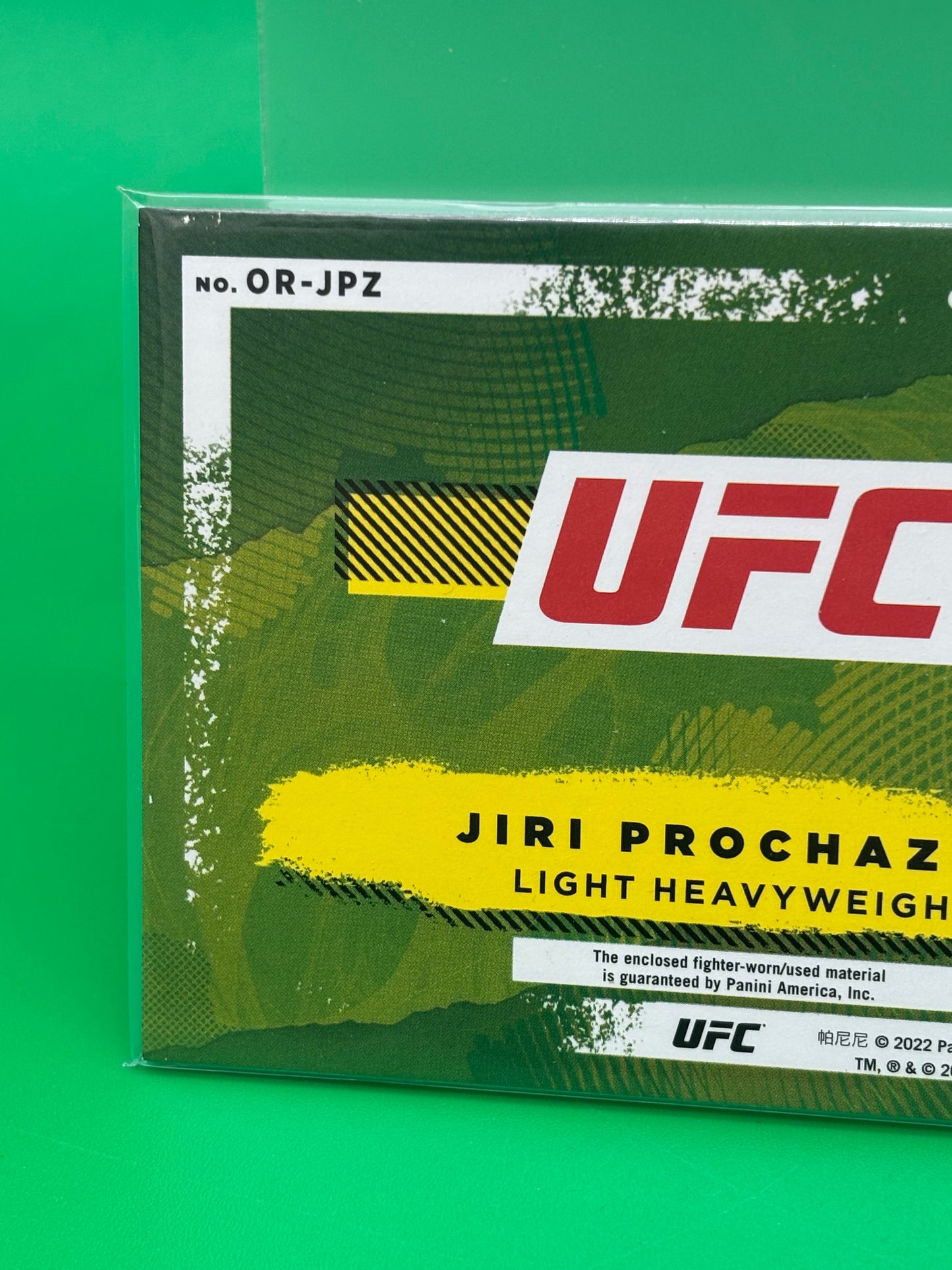 2022 Panini Donruss UFC Octagon Royalty Relic Jiri Prochazka #OR-JPZ Fighter Worn