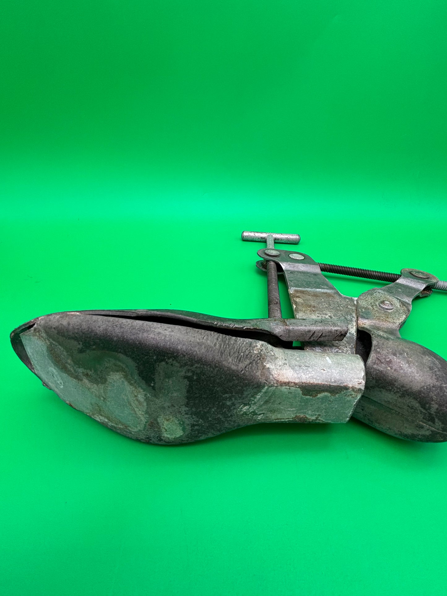 Antique Nu-Way Pat. 1929 Industrial Steel Shoe Stretcher Cobbler Tool Steampunk