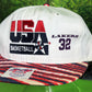 Vintage 1992 USA Team Basketball #32 Lakers Hat